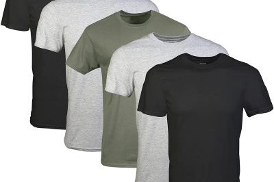 100% Cotton Multipack Men’s Crew T-shirts (4)