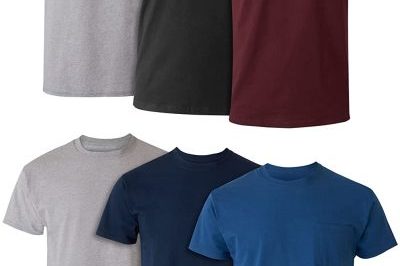 Moisture-Wicking Cotton T-Shirt Assorted 6-Pack (1)